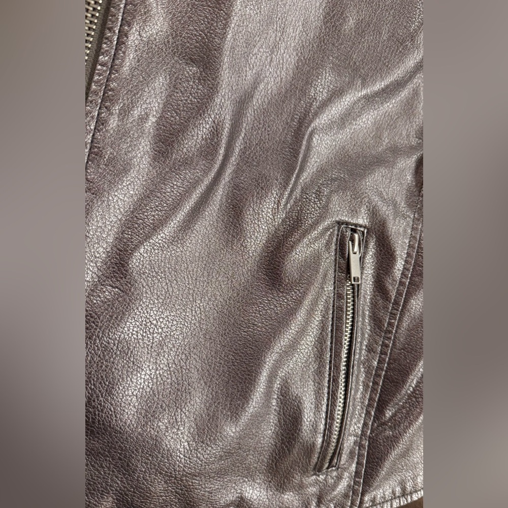 Bagatelle Lilac Metallic Moto Jacket - Picture 6 of 7
